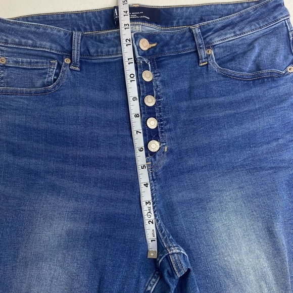 Gap Plus Size 18 Jeans High Rise Universal Legging Distressed - Picture 6 of 9